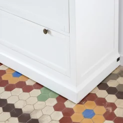 Nantes Commode en bois laqué blanc