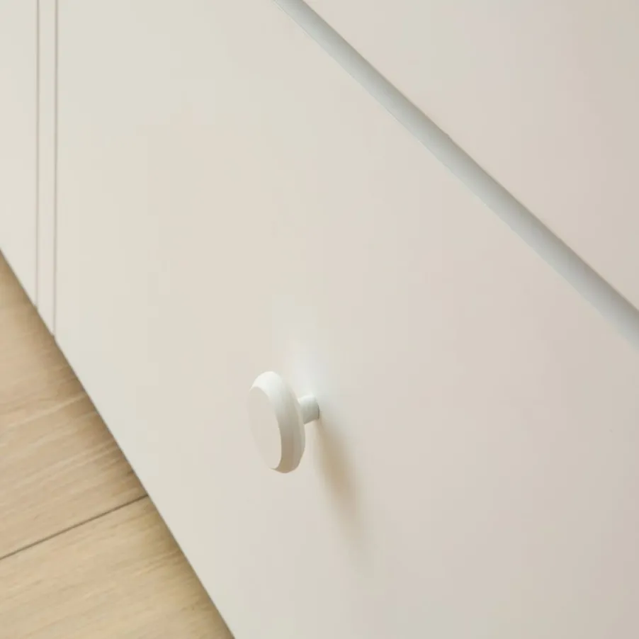 Niza Lit gigogne laqué en blanc pour matelas de 90