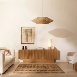 Nolan Mueble tv de madera maciza de mango