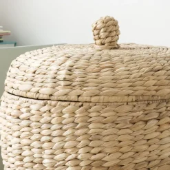 Nutt Panier en forme de noix en rotin naturel