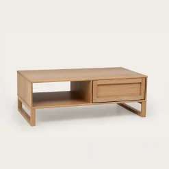 Olivia Table basse en bois massif naturel
