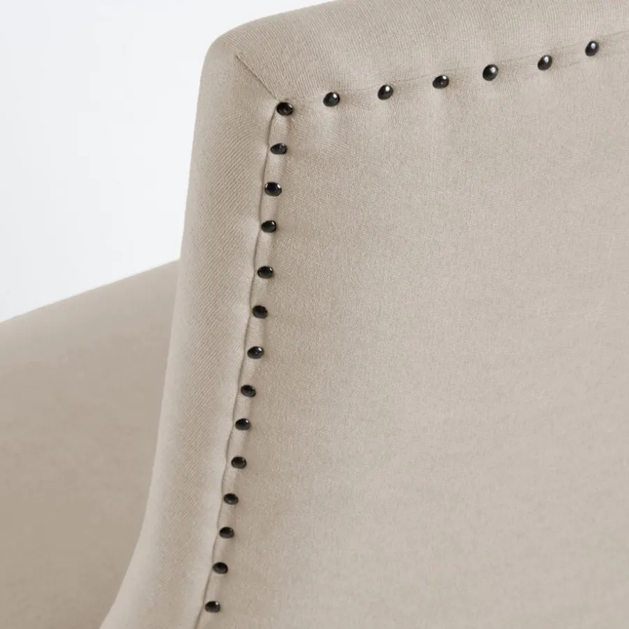 Pack 4 chaises bimba rembourrée beige