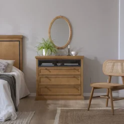 Parma Commode en bois massif de manguier et métal