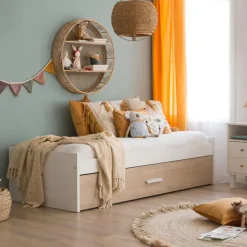 Set Lit gigogne teo avec 2 matelas chester et sommier sumer
