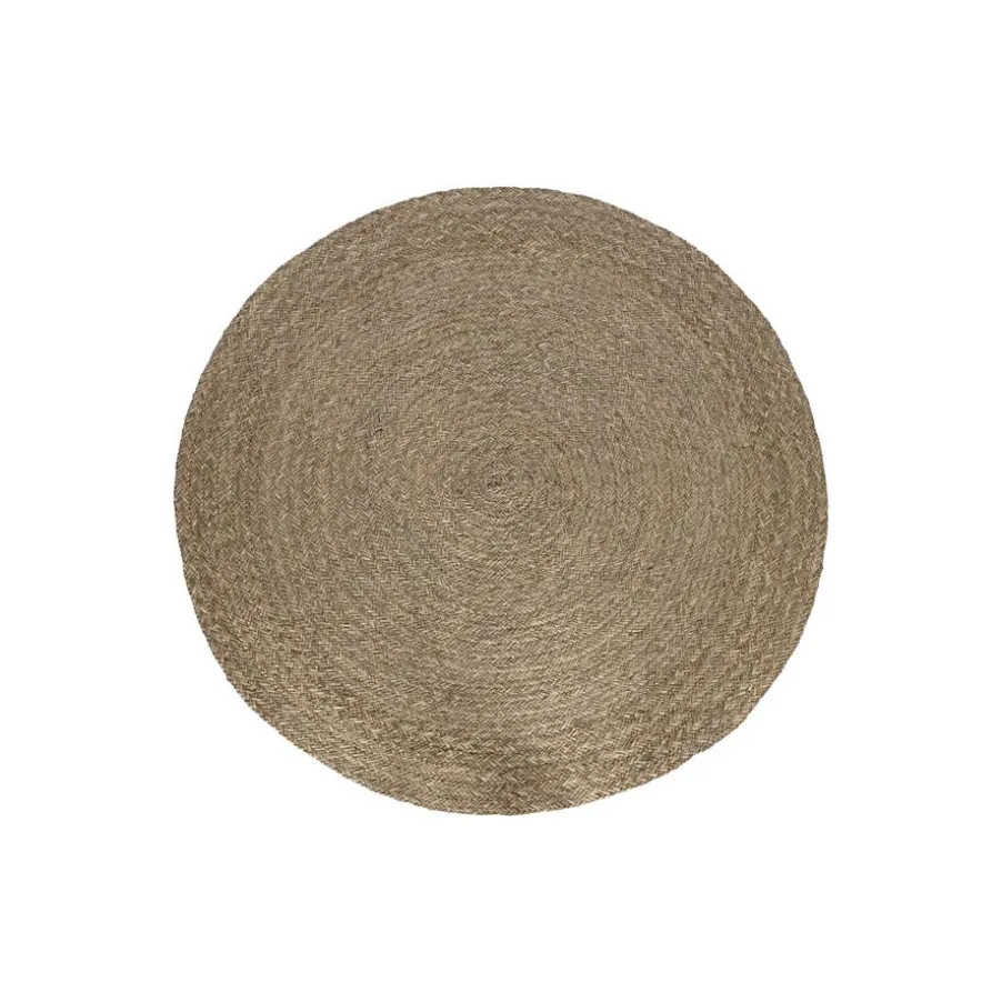 Tapis Rond en fibre naturelle pour salon tuman