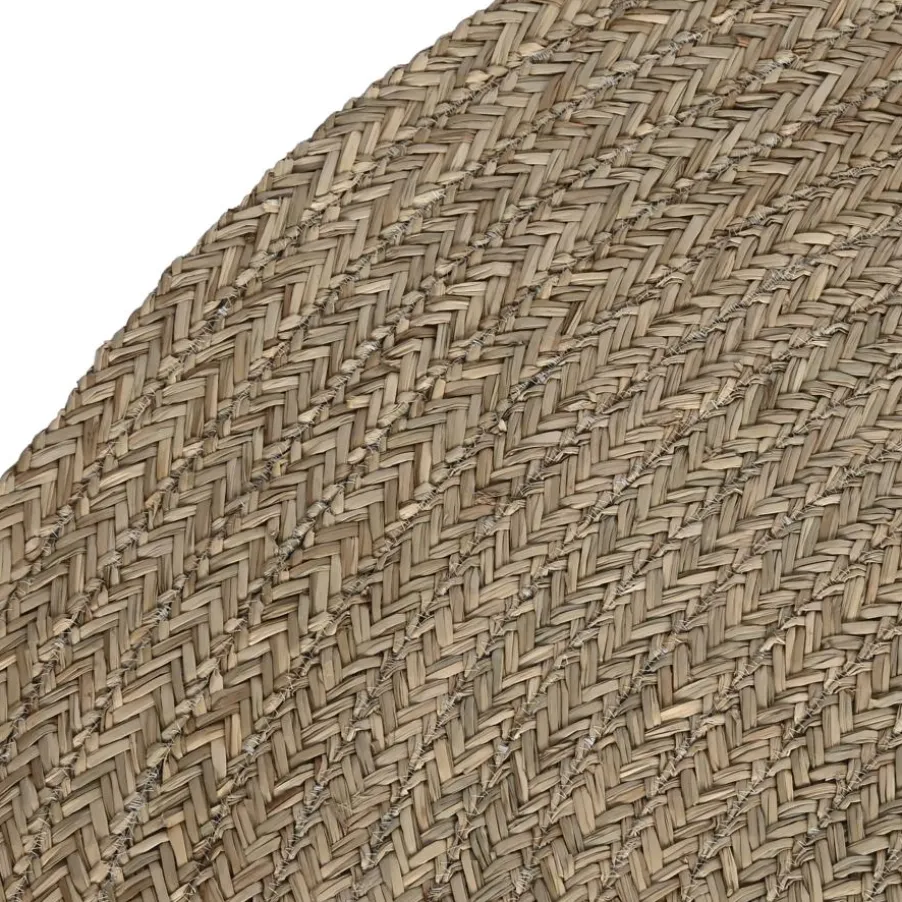 Tapis Rond en fibre naturelle pour salon tuman
