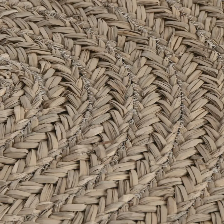 Tapis Rond en fibre naturelle pour salon tuman