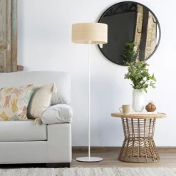 Tawa Lampe pied blanc h 155