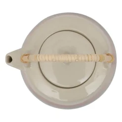 Théière Avec rangée de feuilles douces ter+vert 1,3l porcelaine