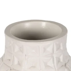 Vasas Vase en céramique blanc